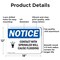 Signmission Contact With Sprinkler Will, 18 in W x Rectangle, Aluminum OS-2PACK-NS-A-1218-L-10802 - alternate 4